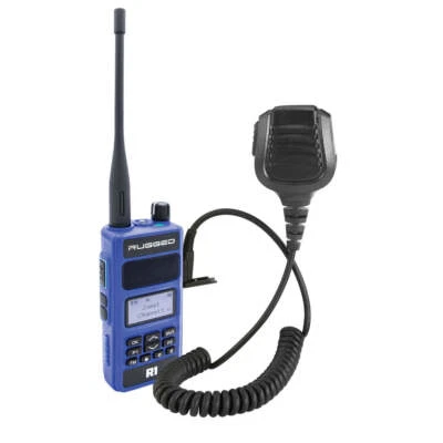 Bundle - Rugged R1 Business Band Handheld Radio with Hand Mic Walkie Talkie - Image 1 of 4