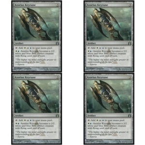 4 x AZORIUS KEYRUNE CASI NUEVO Regreso a Rávnica Magic The Gathering Gris - Artefacto Unc - Imagen 1 de 1