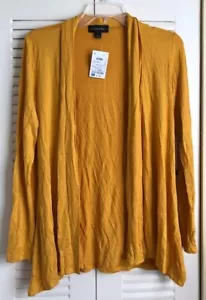 G Collection Neu mit Etikett kleiner leichter Damenpullover Senf farbig offen vorne - Bild 1 von 6