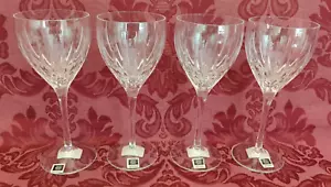Rogaska Soho Crystal 7-3/4" Wine Glasses - Set of 4 - New! - Picture 1 of 4