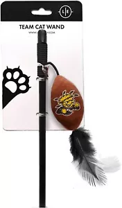 WICHITA STATE SHOCKERS CAT PET FOOTBALL TOY WAND INTERACTIVE TEASER - Picture 1 of 2