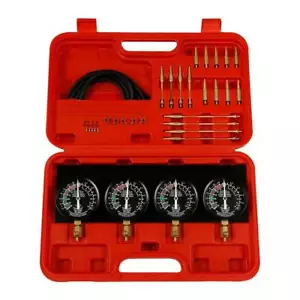 Motorcycle Carb Carburetor 4-Carb Synchronizer Vacuum Balancer Gauge Tool - Picture 1 of 8