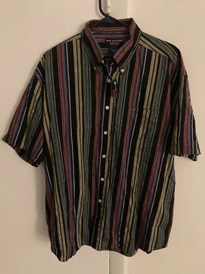 Mark Alexander Vintage Shirt NWT Button-Up Men’s Large Multicolor Striped Foto 1 de 4