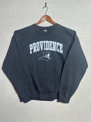 NUEVO SIN ETIQUETAS Providence College Friars Sudadera Cuello Redondo Gildan Mezcla Pesada Grande Negra Foto 1 de 4