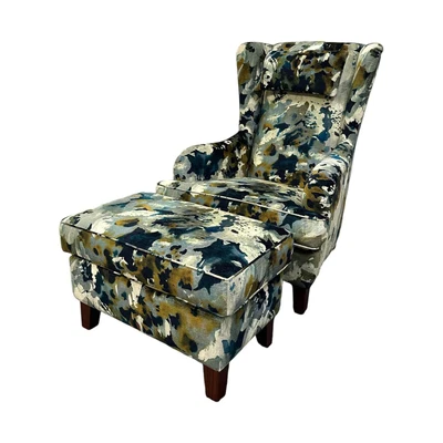 Bielefelder Werkstätten Hochlehnsessel Passion Stoff Rubelli Monet Ocra  - Bild 1 von 4