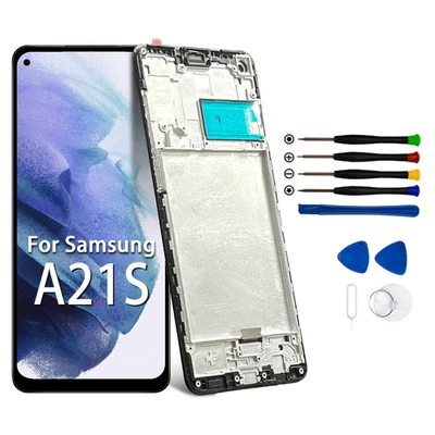 LMQ Display Set Für Samsung Galaxy A21S A217 A217F LCD Bildschirm TouchScreen Rahmen