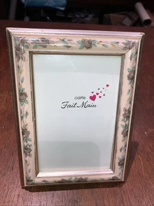 Vintage  Floral Photo Frame Vintage Cottage Core  6”x4” - Picture 1 of 6
