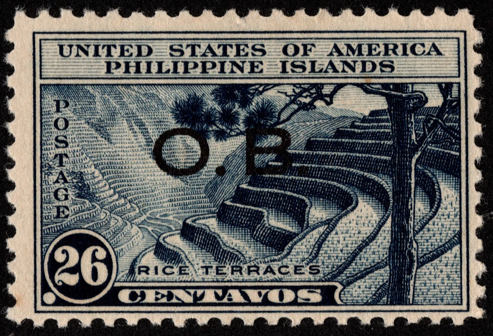 Philippines Stamp Scott # O23 Mint F-VF - 26 Cents Rice Terraces Official Issue - Image 1 of 1