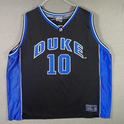 Camiseta deportiva de baloncesto Duke Blue Devils para hombre 2XL grande negra azul NCAA baloncesto #10 Foto 1 de 4