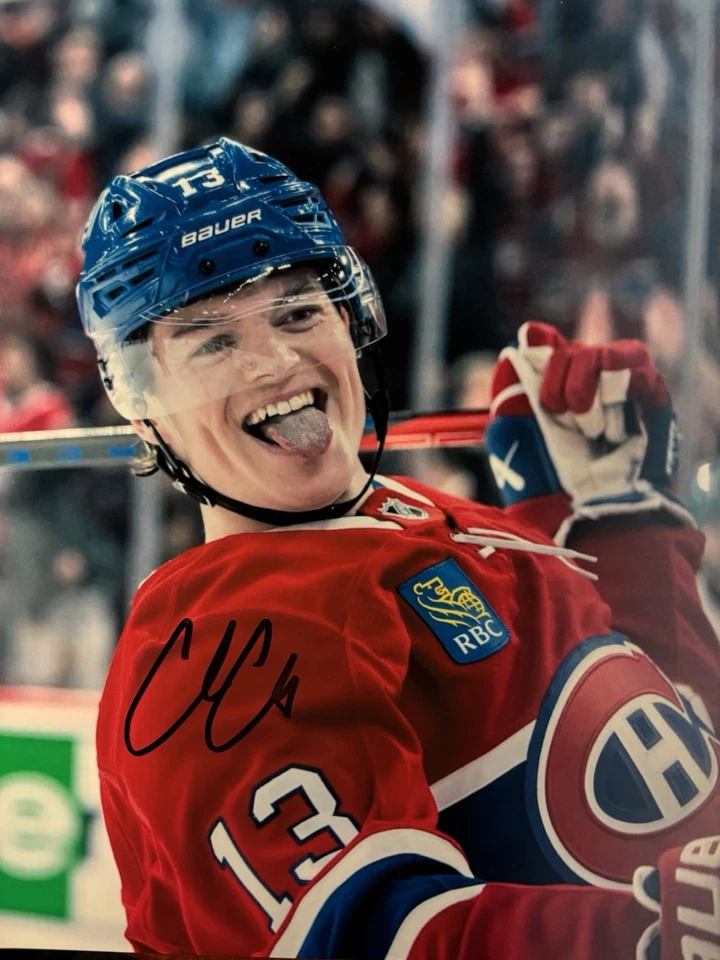 FOTO 8X10 AUTOGRAFIADA POR COLE CAUFIELD FIRMADA MONTREAL CANADIENSES CERTIFICADO DE AUTENTICIDAD Foto 1 de 1