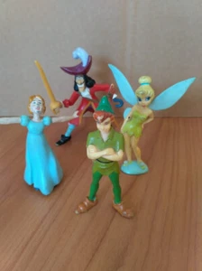 Disney Peter Pan 4 action figures (lot),Bullyland,used - Picture 1 of 3