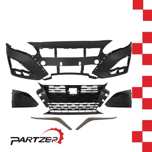 Front Bumper Grill Grille Fog Cover Trim 6PCS Fit 2023 2024 Nissan Altima SR - Picture 1 of 10