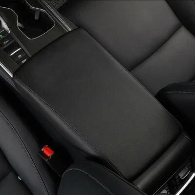 Para Honda Accord 2018-22 Cuero Negro Apoyabrazos Almohadilla Cubierta Consola Caja Cojín Alfombrilla Foto 1 de 4