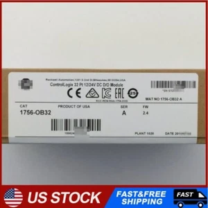 Allen-Bradley 1756-OB32 SER A ControlLogix 32 Point D/O Module AB 1756OB32 PLC - Picture 1 of 11