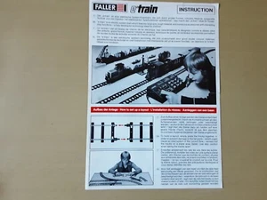 FALLER E TRAIN, MANUEL D'INSTRUCTION - Photo 1 sur 2