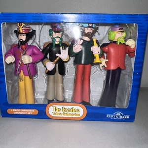NIB Kurt S Adler The Beatles Yellow Submarine Sgt Pepper Band Ornaments - Picture 1 of 8