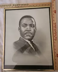 Dr. Martin Luther King Jr Signed Art's Proof Print-Romeo Lopez 20"x16" in Frame - Picture 1 of 3