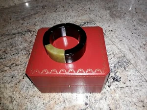 Lola Rose Black And Green Agate Stretch Panel Bracelet - Picture 1 of 5