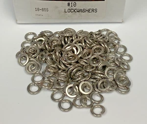 New #10 Split Lock Washers, 18-8 Stainless Steel (10ea) - Picture 1 of 3
