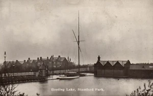 PC BOATING LAKE STAMFORD PAR STALYBRIDGE CHESIRE INGLATERRA FOTO REAL PC (u6661) - Imagen 1 de 2