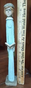 Wang’s International 8 1/4” Angel Pencil Figurine, Light Teal Dress, 1993 - Bild 1 von 11