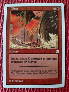 MtG buy_it_now BLAZE 102/180 Portal Three Kingdoms P3K Envíos a todo el mundo Casi nuevo/casi nuevo+ - Imagen 1 de 4