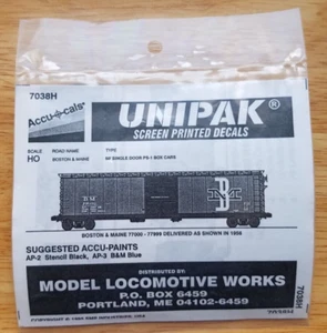 Accu-Cals/Unipak de MLW HO B&M 50' de una sola puerta PS-1 caja coche nuevo paquete sellado #7038H - Imagen 1 de 2