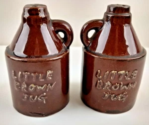 Set shaker sale e pepe brocca marrone piccola vintage Giappone - Foto 1 di 5