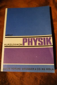 Kurzlexikon Physik Gerhard Apelt Aulis Verlag Taschenbuch x - Picture 1 of 4
