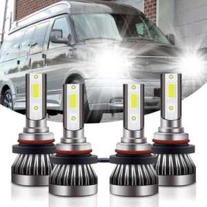 For CHEVROLET ASTRO VAN 4Pcs 6000K 9005 9006 LED Headlight Combo Bulbs Kits - Picture 1 of 9