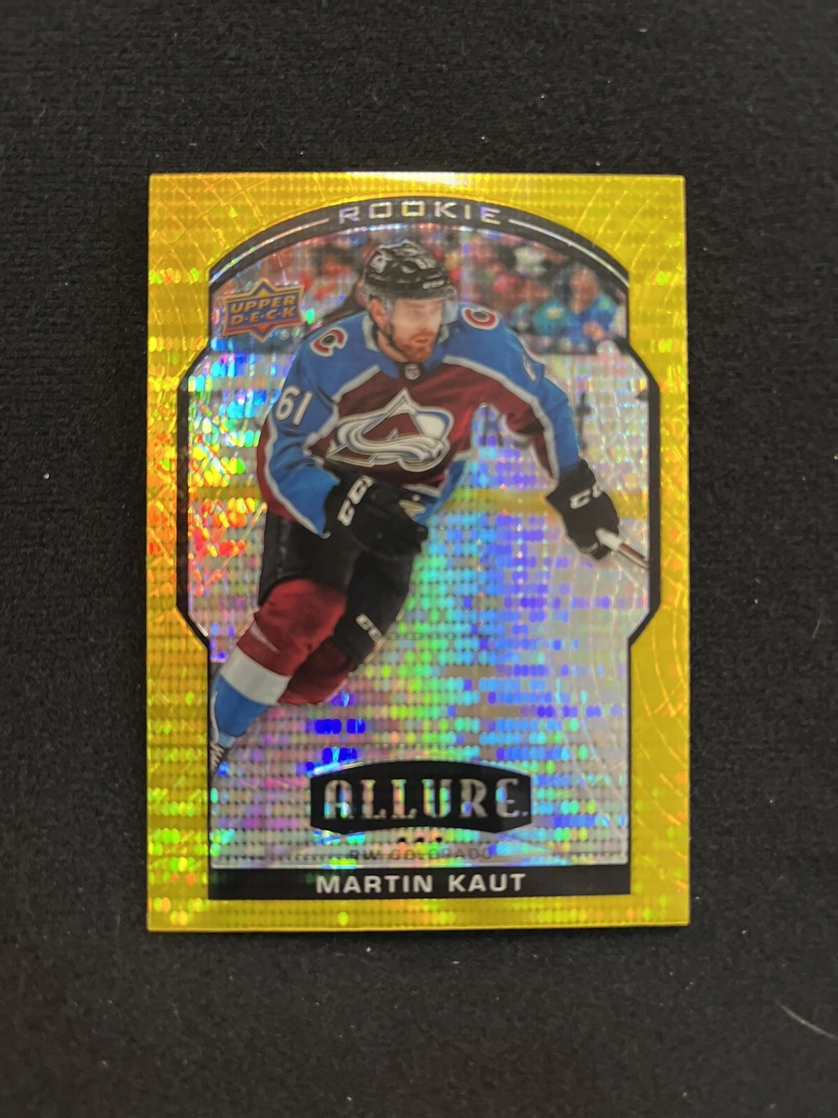 2020-21 Upper Deck Allure Rookie Yellow Taxi Martin Kaut #77 Rookie RC