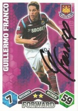 GUILLERMO FRANCO SIGNED WEST HAM 2009/2010 MATCH ATTAX TRADING CARD+COA