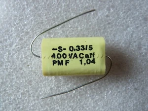 2 condensateurs axial 0,33uF 330nF 400Vac 5% Selectronic MKP-PMF - Picture 1 of 1