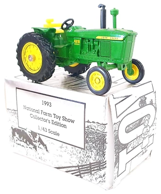 Ertl USA 1:43 JOHN DEERE 4010 Diesel Tractor National Farm Toy Show 1993 MIB! - Image 1 of 4