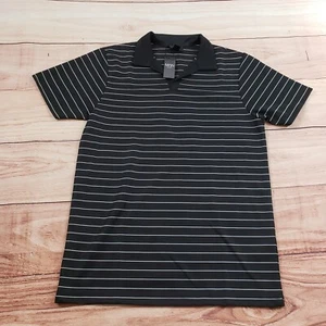 NEU BoohooMan Poloshirt Erwachsene Medium schwarz weiß Outdoor Golf Golfen Herren - Bild 1 von 9