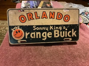 Plastic Dealership License Plate Sonny King’s Orange Buick Orlando Florida - Picture 1 of 1