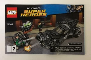 LEGO Super Heroes Kryptonite Intercettazione Set 76045 SOLO Libro Istruzioni 2 - Foto 1 di 2