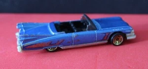 Hot Wheels 1989 1959 Blue Cadillac El Dorado Low Rider Convertible Gold - Picture 1 of 6