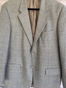 Club Room Charter Jacket Men 52R 95% Wool & 5% Cashmere Plaid blazer Multicolor 