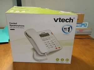 Altavoz con cable VTech CD1153 identificador de llamadas y llamadas en espera manos libres blanco #1153 - Imagen 1 de 8