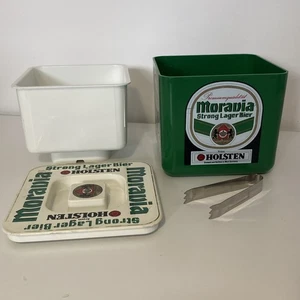 Vintage Holsten Moravia Strong Lager Beer Square Plastic Ice Bucket Man Cave Bar - Picture 1 of 24