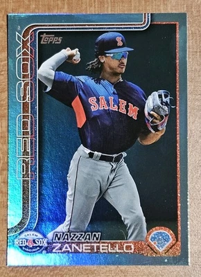 2025 Topps Pro Debut NAZZAN ZANETELLO Aqua Foil /75 #PD-130 - Image 1 of 2