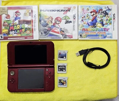 Nintendo Nuevo 3DS XL 4GB - Rojo + Pantalla IPS Superior + 6 Juegos  Foto 1 de 4