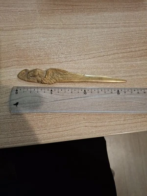 Coupe Papier Style Empire en Bronze Signé Maurice Frécourt (1890-1961) 16,5cm - Photo 1/4