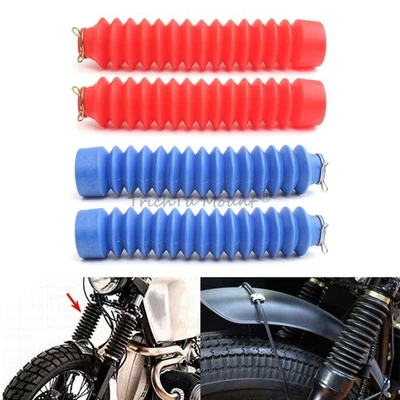 Cubierta de horquilla de goma botas protector antipolvo amortiguador polainas manga moto Foto 1 de 4