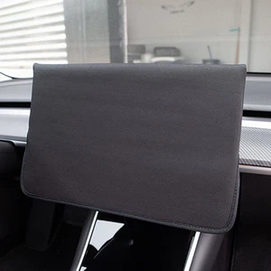 Anti-UV Sunshade Car Center Console Display Screen Cover Fit For Tesla Model 3 Y - Picture 1 of 15