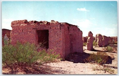 Fort Seldon Ruins New Mexico Vintage Postcard by F.J. Schaaf - Image 1 of 2