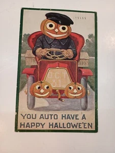 Antique Halloween Post Card International art printing - Picture 1 of 3
