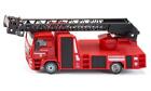 siku 2114, Fire Engine with Rotating Ladder, 1:50, Metal/Plastic, Red, Extendabl