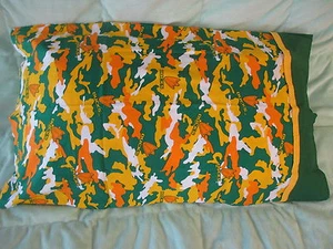 University of Oregon Duck Camo Cotton Handmade Standard Queen Pillowcase - Picture 1 of 2